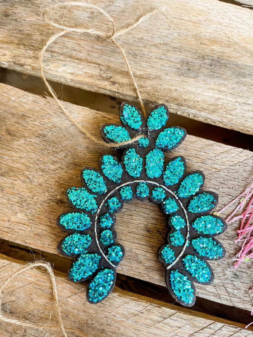 Southern Custom Designs Turquoise Squash Blossom Freshie Accessories 3 Southern Custom Designs Turquoise Squash Blossom Freshie Accessories