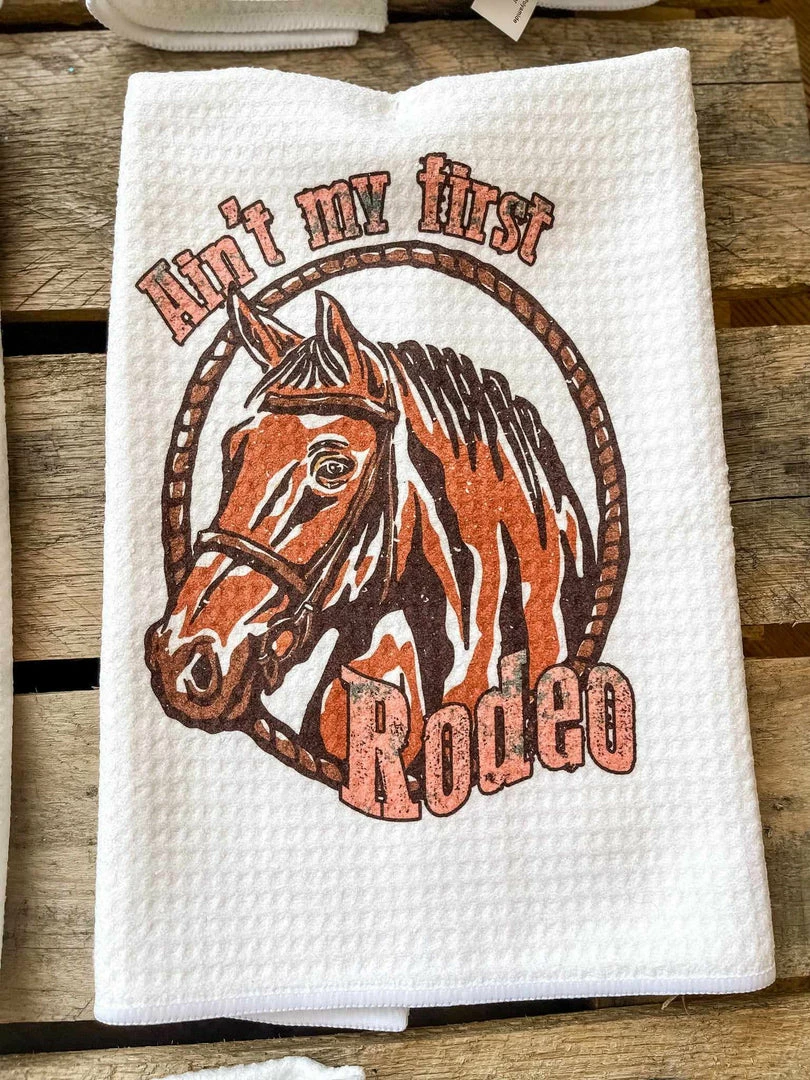 Miss Mud Pie Aint My First Rodeo Hand Towel 3 Miss Mud Pie Aint My First Rodeo Hand Towel