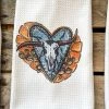 Miss Mud Pie Crooked Horn And Heart Hand Towel 1 Miss Mud Pie Crooked Horn And Heart Hand Towel
