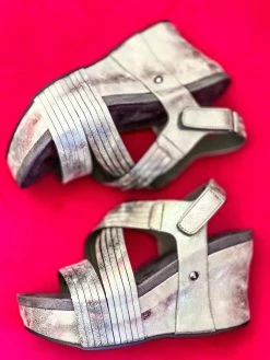 Olem Shoe Corporation New Arrivals Perfectly Pewter Wedge