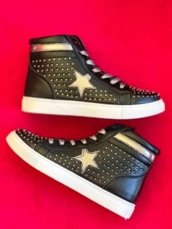 Olem Shoe Corporation Studded Starlight Sneakers - Black