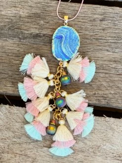 Southern Grace Under The Sea Ocean Blue Stone Pendant