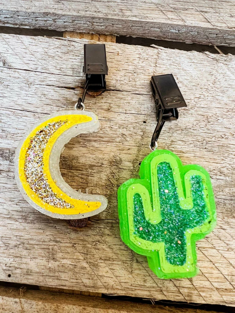Southern Custom Designs Moon And Cactus Freshie Vent Clips 3 Southern Custom Designs Moon And Cactus Freshie Vent Clips