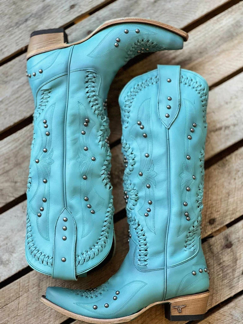 Lane Boots Cossette Boot By Lane - Turquoise Blaze 4 Lane Boots Cossette Boot By Lane - Turquoise Blaze