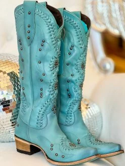 Lane Boots Cossette Boot By Lane - Turquoise Blaze