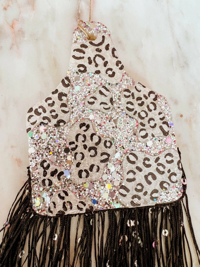Southern Custom Designs New Arrivals Silver And Leopard Fringe Freshie 3 Southern Custom Designs New Arrivals Silver And Leopard Fringe Freshie