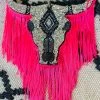 Southern Custom Designs New Arrivals Sassy Silver Steer Neon Fringe Freshie 2 Southern Custom Designs New Arrivals Sassy Silver Steer Neon Fringe Freshie