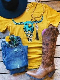 Rowdy Crowd Clothing Sassy Skull T-shirt New Arrivals