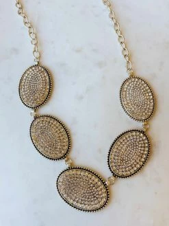 Your Fashion Wholesale Crystal Necklace - White Silver Summer Fever Collection