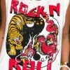 Country Deep Clothing Rock N Roll Distressed Tank