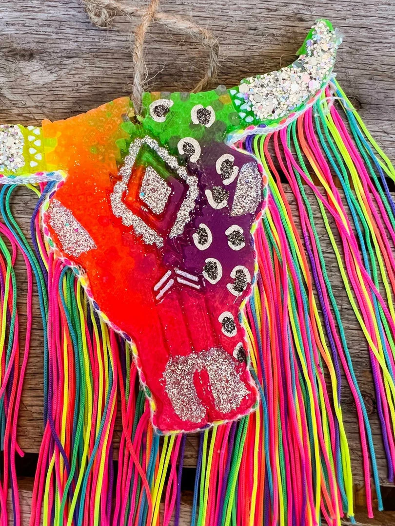 Southern Custom Designs Electric Rainbow Steer Freshie 3 Southern Custom Designs Electric Rainbow Steer Freshie