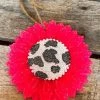 Southern Custom Designs Big Pink Sunflower Cow Freshie 1 Southern Custom Designs Big Pink Sunflower Cow Freshie