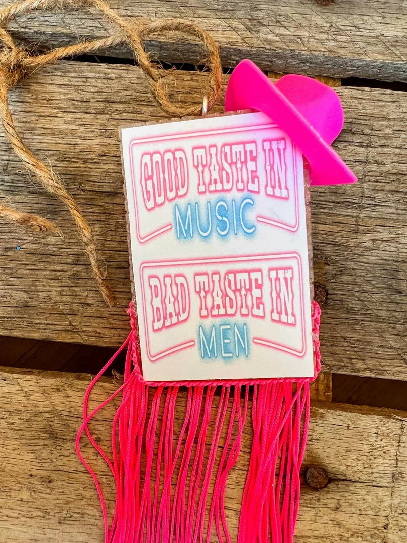 Southern Custom Designs Good Taste In Music Bad Taste In Men Cowgirl Hat Freshie 3 Southern Custom Designs Good Taste In Music Bad Taste In Men Cowgirl Hat Freshie