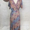 Fashion Fuse Print Wrap Dress - Pink Sale!