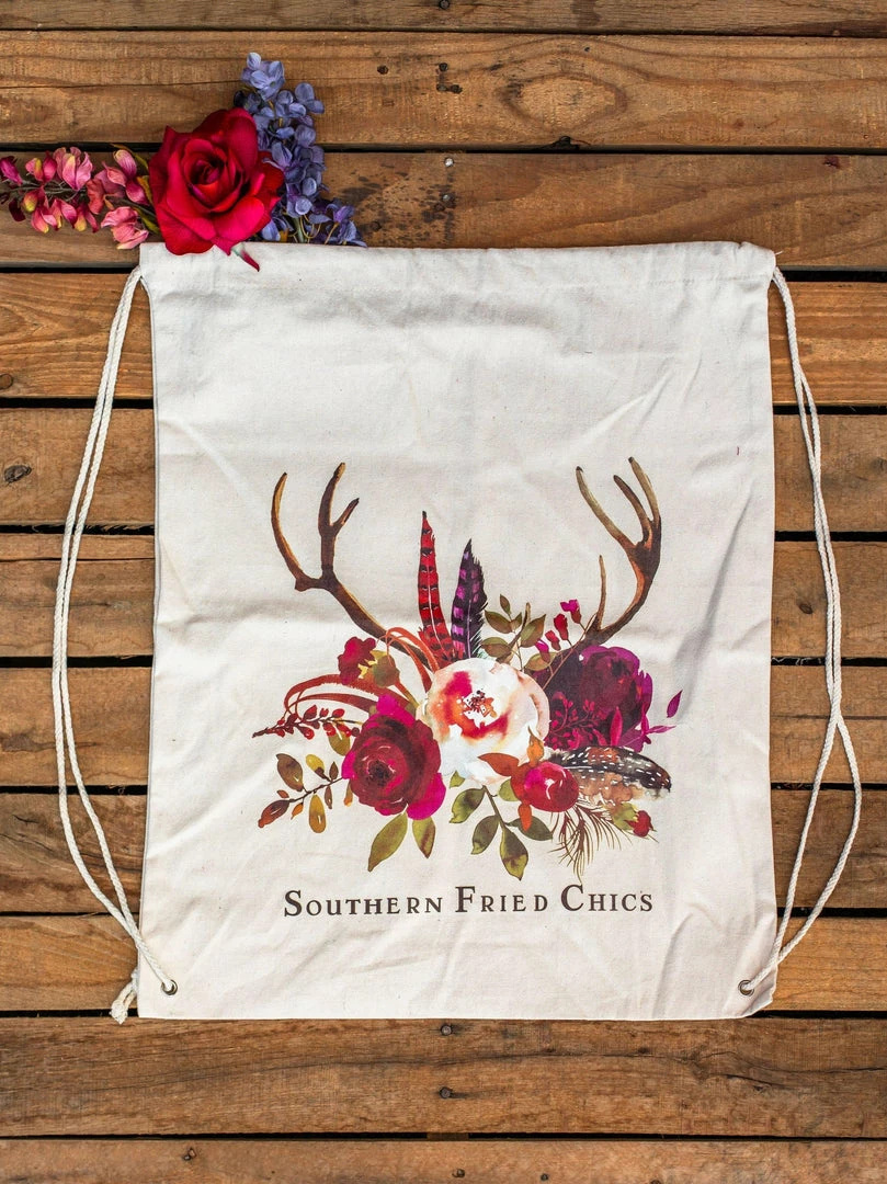 Southern Fried Chics SFC Canvas Backpack 3 Southern Fried Chics SFC Canvas Backpack