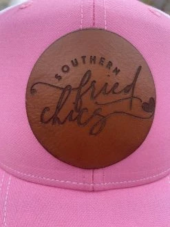 FayCo Accessories SFC Leather Patch Logo Hat - Pink