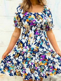 D & J Industries Co., LTD. PREORDER Navy Pushing Petals Dress Pre-Orders