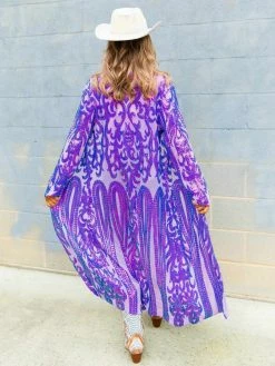 Dongguan Haohoo Clothing CO., Ltd PREORDER The Royal Sequin Duster In Purple 13 Dongguan Haohoo Clothing CO., Ltd PREORDER The Royal Sequin Duster In Purple