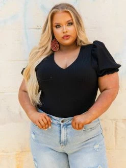 D & J Industies Co., LTD. New Arrivals Bubble Bodysuit - Black