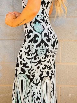 D & J Industries Co., LTD. Pre-Orders PREORDER Midnight Marina Bubblegum And Black Sequin Dress