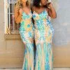 D & J Industries Co., LTD. PREORDER Midnight Marina Turquoise & Gold Dress Pre-Orders