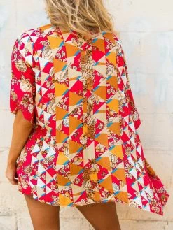 D & J Industies Co., LTD. New Arrivals Actin Up Kimono - Pink Floral