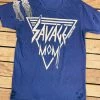 Country Deep Tees Savage Mom Distressed Navy Tee 1 Country Deep Tees Savage Mom Distressed Navy Tee