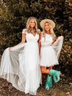 D & J Industries She's A Sweetheart Dress - White