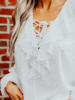 D & J Industries She's Somethin' Top - White