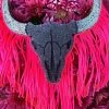 Buckin Baby Wholesale Skull Head With Fringe Freshie