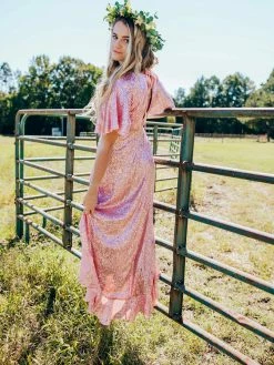 D & J Industries Southern Sweetheart High Low Dress - Cinnamon Sale!