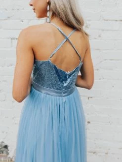 D & J Industries Co., LTD. Sparkle In Sequins Tulle Dress - Sky Blue Sale! 7 D & J Industries Co., LTD. Sparkle In Sequins Tulle Dress - Sky Blue Sale!