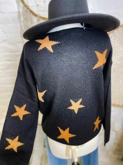 Peach Love CA Star Sweater