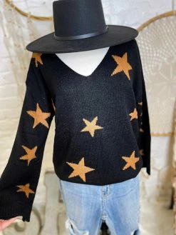 Peach Love CA Star Sweater