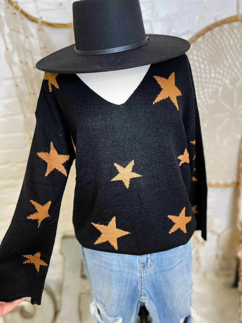 Peach Love CA Star Sweater 3 Peach Love CA Star Sweater