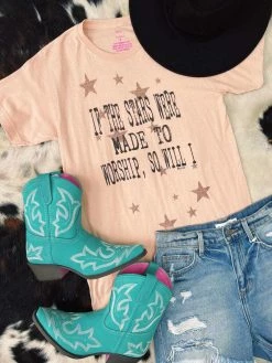 Raisin Arrows Clothing Stars Made To Worship Tee