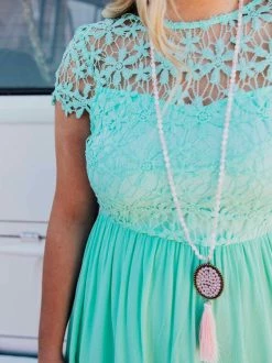 D & J Industries Summer Nights Dress - Mint