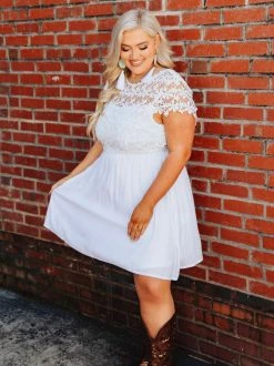 D & J Industries Sale! Summer Nights Dress - White