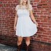 D & J Industries Sale! Summer Nights Dress - White