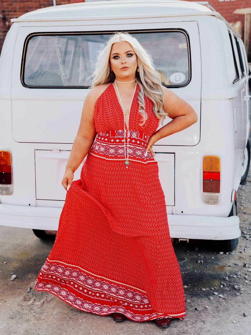 Dongguan Haohoo Clothing CO., Ltd Summer Oasis Dress - Red Dresses 3 Dongguan Haohoo Clothing CO., Ltd Summer Oasis Dress - Red Dresses