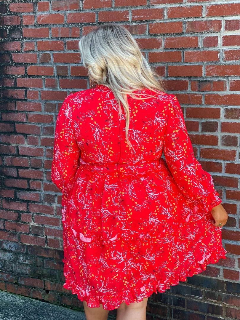 D & J Industries Sale! Take Me There Dress - Red Floral 7 D & J Industries Sale! Take Me There Dress - Red Floral