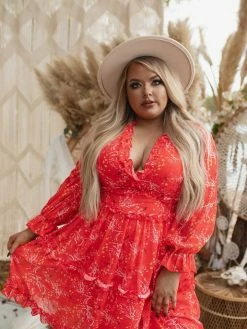 D & J Industries Sale! Take Me There Dress - Red Floral 14 D & J Industries Sale! Take Me There Dress - Red Floral