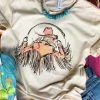 Miss Mud Pie The Fringed Cowgirl Tee Tees