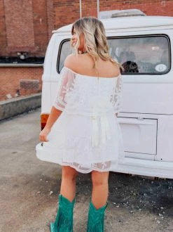 D & J Industries The Getaway Dress - White Sale!