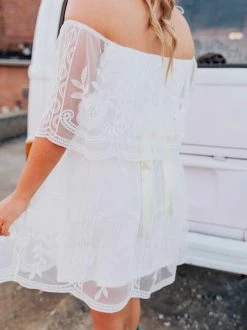 D & J Industries The Getaway Dress - White Sale!