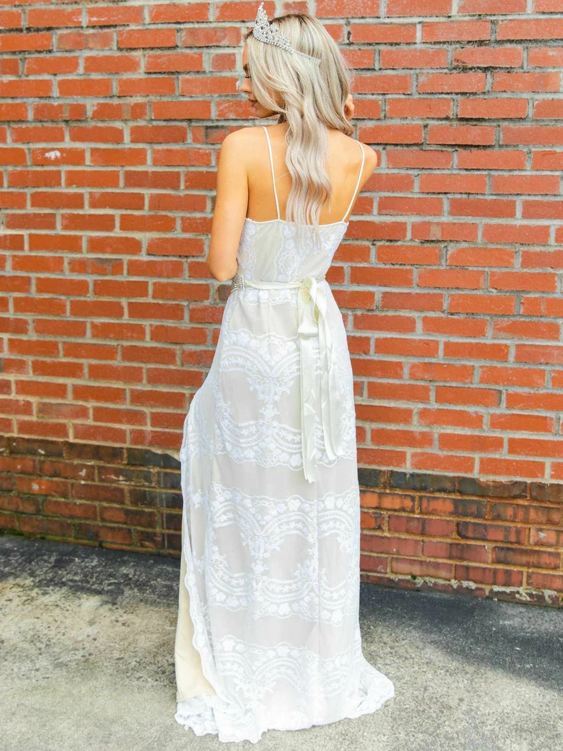 D & J Industries The Rovena Dress - White/Neutral Sale! 7 D & J Industries The Rovena Dress - White/Neutral Sale!