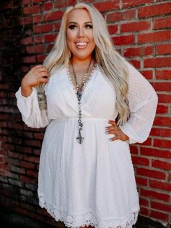 D & J Industries This One's For The Ladies Dress - White 8 D & J Industries This One's For The Ladies Dress - White