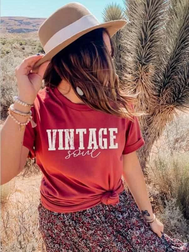 Buckin Barn Vintage Soul Tee - Rust Tees 3 Buckin Barn Vintage Soul Tee - Rust Tees