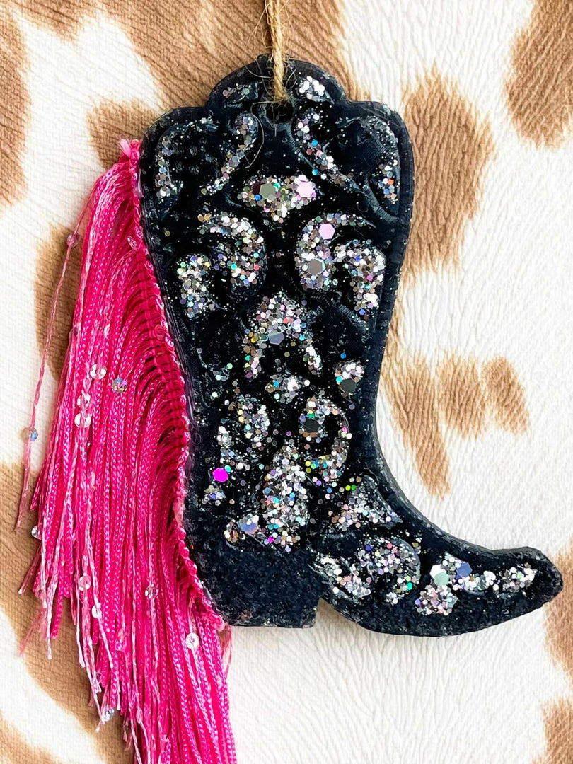 Southern Custom Designs Western Boot Fringe Freshie Accessories 3 Southern Custom Designs Western Boot Fringe Freshie Accessories