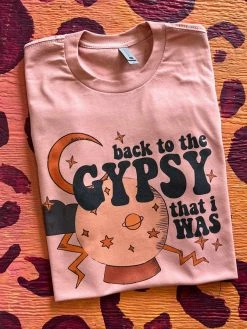 Miss Mud Pie New Arrivals Back To The Gypsy T-shirt - Desert Rose